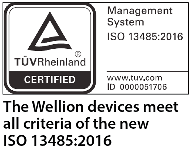 Wellion Messgeräte erfüllen die ISO 13485:2016 Wellion Messgeräte erfüllen die ISO 13485:2016