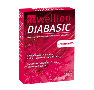 Wellion DIABASIC Verpackung Nahrungsergänzung