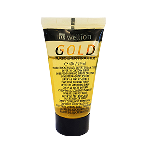 Wellion GOLD Invertzuckersirup Wellion GOLD Invertzuckersirup ist durch seine einfache Handhabung und rasche Energie bestens geeignet. Die Tube ist vor dem ersten Öffnen mit einem Hygienesiegel sicher verschlossen, und dank dem Schraubverschluss wiederverschließbar. Angenehmer Vanillegeschmack. Foto