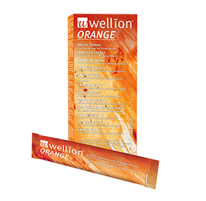 Wellion ORANGE Invertzuckersirup Der Wellion ORANGE Invertzuckersirup geht besonders rasch ins Blut, bringt prompte Energie. Die Beutel lassen sich leicht öffnen. Ein Beutel enthält 10-15g Kohlenhydrate. Der ideale Begleiter für unterwegs und beim Sport. Foto