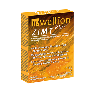 Wellion ZIMT Plus Wellion Zimt Plus Zimtextraktkapseln können leicht eingenommen werden, sind geschmacklich neutral und einfach zu schlucken. CHROM trägt dazu bei, einen normalen Blutzuckerspiegel aufrecht zu erhalten. ZINK trägt zu einem nrmalen Kohlenhydratstoffwechsel bei. Foto Box